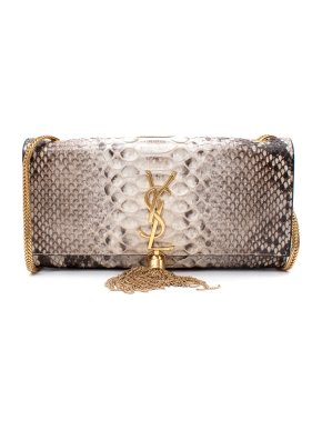 Saint Laurent Natural Python Kate 99 Shoulder Bag