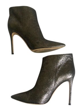 Gianvito Rossi Metallic Ankle Boots