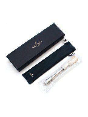 Buccellati Sterling Silver & Oxhorn Caviar Spoon