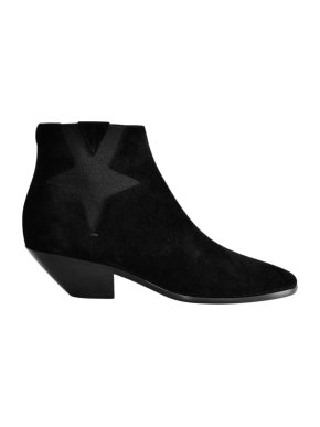 Saint Laurent Suede West Chelsea Ankle Boots