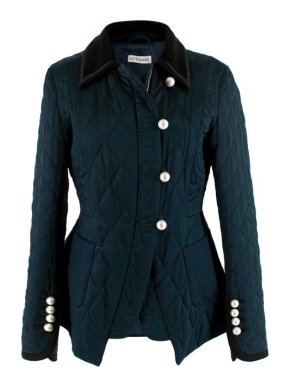 Altuzarra Quilted Embroidery Detail Silk Jacket