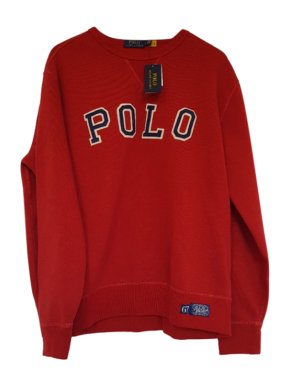 Polo Ralph Lauren Red Embroidered Sweatshirt