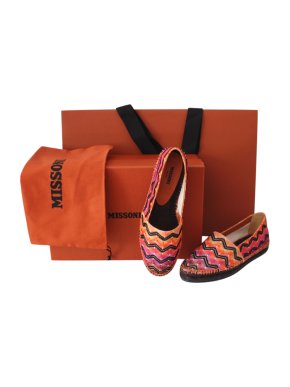 Missoni Pink & Orange Zig Zag Espadrilles