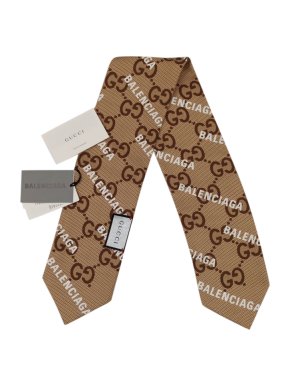 Gucci x Balenciaga Logo Print Supreme Monogram Twilly