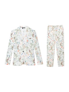 The Kooples Botanical Print Trouser Suit