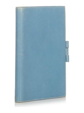 Hermes Light Blue Leather Agenda GM