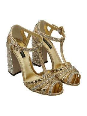 Dolce & Gabbana rhinestone-embellished T-strap sandals