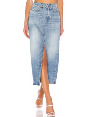 Rag & Bone Denim Midi Skirt