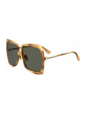 Fendi Honey Havana Oversize Sunglasses