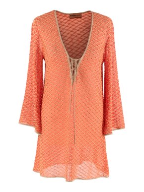 Missoni Mare Orange Short Knit Cover-up
