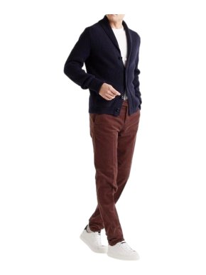 Loro Piana Pantaflat Burgundy Trousers