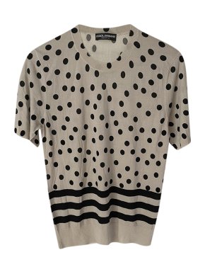 Dolce & Gabbana Polka Dot Silk Top