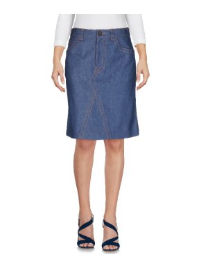 Prada Indigo A-Line Denim Skirt