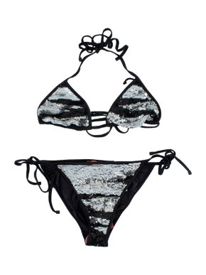 Missoni Mare Black & Silver Sequin Embellished Triangle Bikini