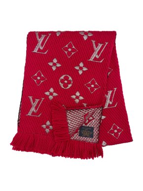 Louis Vuitton Red Logomania Shine Shawl