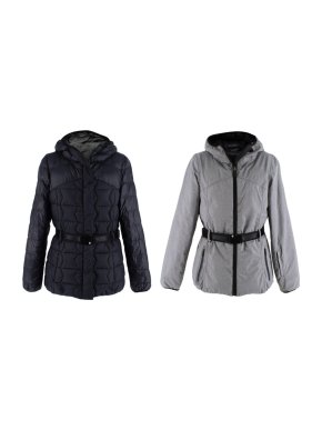 Sweaty Betty Reversible Black and Granite Grey Winter Ski Jacket