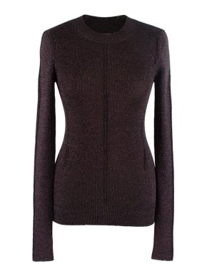 Christopher Kane Purple Glitter Jumper