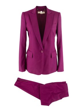 Stella McCartney Purple Wool Single Breasted Suit