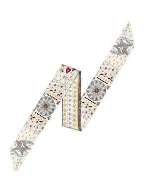 Dior L'Etoile Printed Silk Twilly