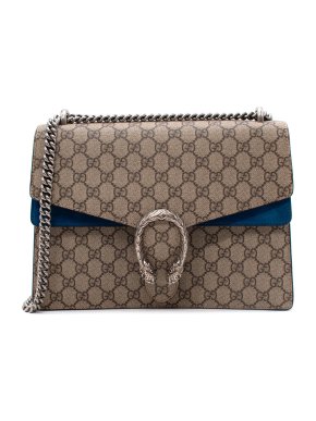 Gucci Blue Dionysus GG Supreme Medium Shoulder Bag