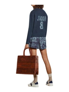 Dior Blue Cashmere J'Adior 8 Jumper