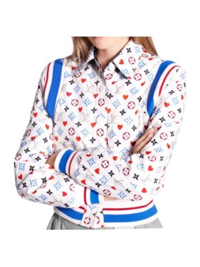 Louis Vuitton Game On print reversible bomber jacket