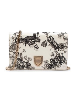 Dior Jungle Print Patent Shoulder Bag