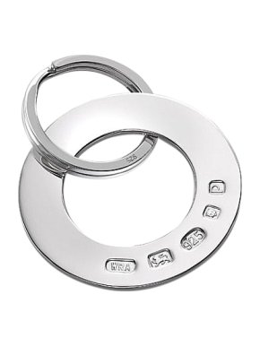 William & Son Sterling Silver Washer Keyring