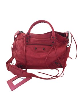 Balenciaga Red Leather Classic City Bag