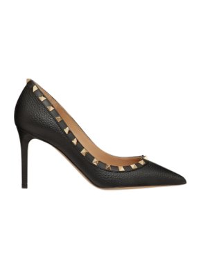 Valentino Rockstud Grainy Leather Pump 85 mm