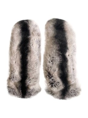 Joseph Rex Rabbit Fur Mittens - Size 7