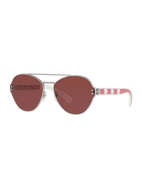 Valentino VA2025 Pink Rockstud Aviator Sunglasses
