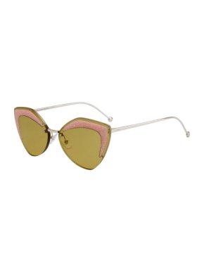 Fendi FF 0355/S Ochre Glitter Cat-Eye Sunglasses