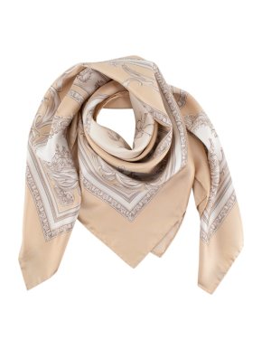 Claridges Claridge's baroque print silk twill square scarf