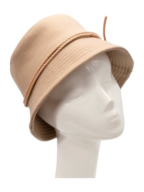 Ruslan Baginskiy Wool Beige Lace Embellishment Bucket Hat