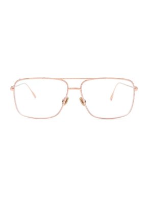 Christian Dior Rose Gold Square Frame Optical Glasses
