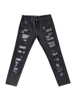 Philipp Plein Crystal Distressed Jeans