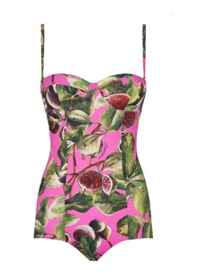 Dolce & Gabbana Fig Print Swimsuit
