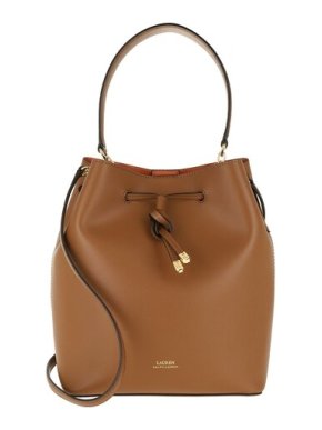 Lauren Ralph Lauren Cognac Debby Drawstring Bag