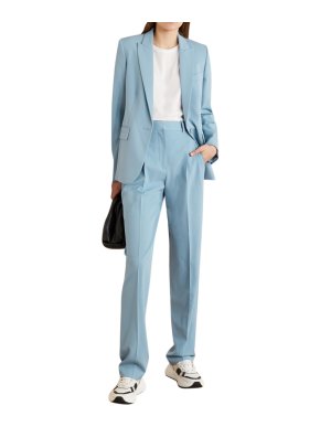 Stella McCartney Light Blue Blazer & High Waisted Tailored Trousers
