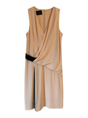 Cedric Charlier Sleeveless Pleated Dress