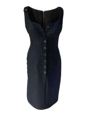 Derek Lam Virgin Wool Blend Button Down Dress