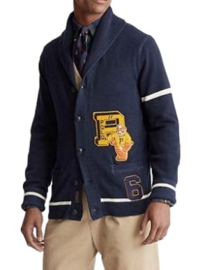 Polo Ralph Lauren Men's Embroidered Shawl Collar Cardigan