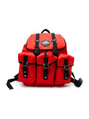 Gucci x 100 Thieves Red Off-The-Grid Nylon Backpack