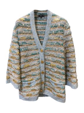 Chanel Paris/Egypt Embellished Lurex Knit Cashmere Cardigan