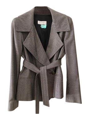 Max Mara Belted Wool Blend Jacket
