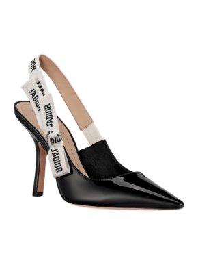 Dior Black Patent J'adior Slingback