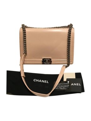 Chanel Powder Patent Limited Edition XL Boy Satchel