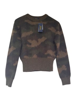 Polo Ralph laurent Alpaca & Merino Blend Camo Jumper