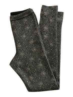 Alaia Black Printed Wool Blend Leggings